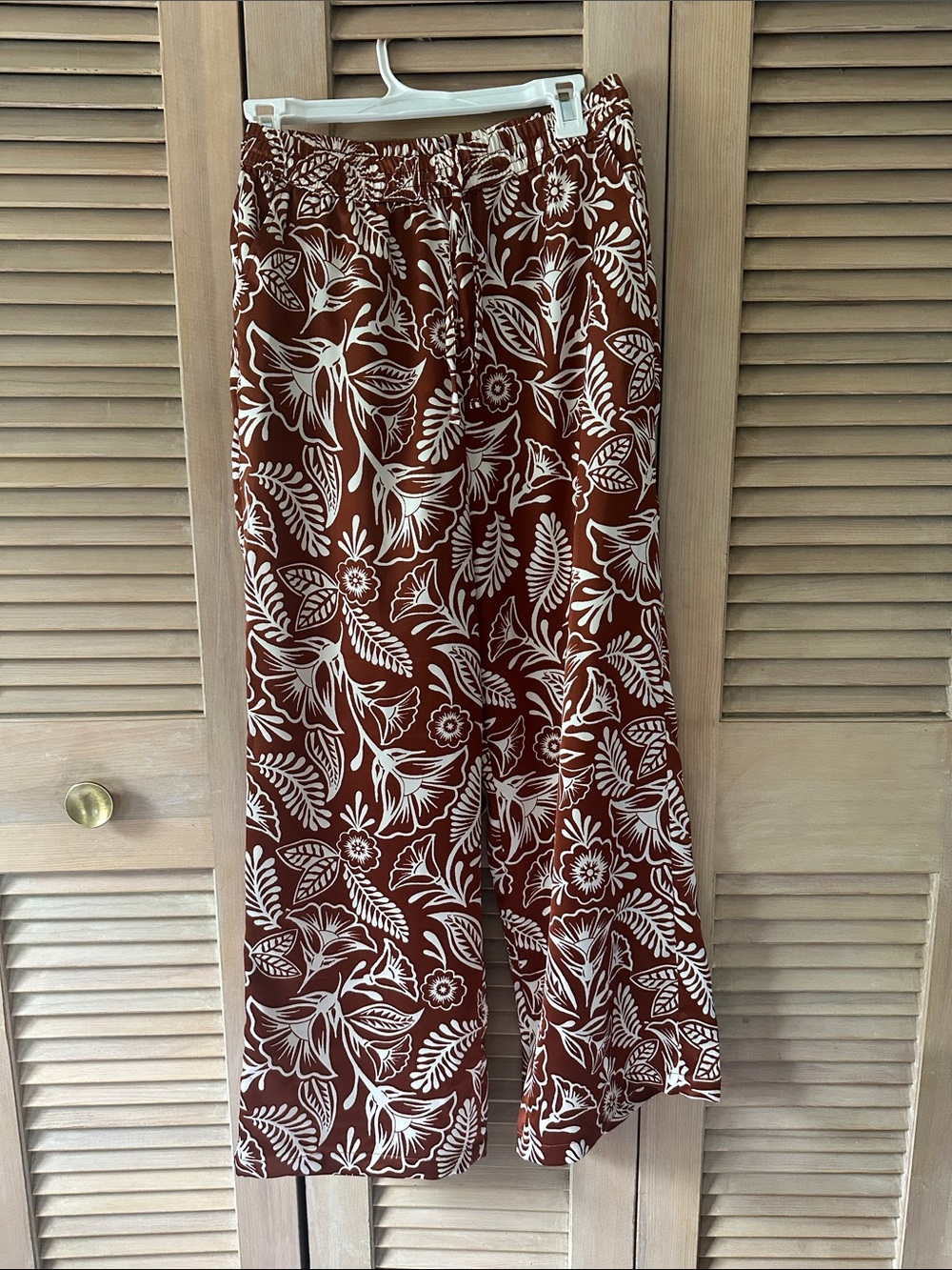 Latino Heritage Month by Target Women’s Floral Wide-Leg Pants - Rust/White